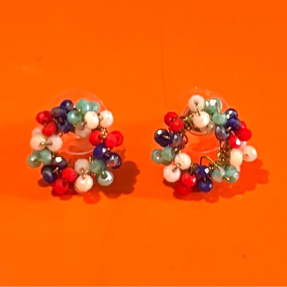Fashion jewelry multicolors beaded earrings